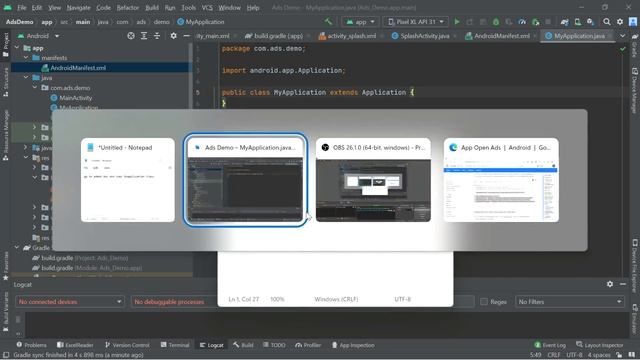How Implement Open Ad in Android Studio смотреть онлайн