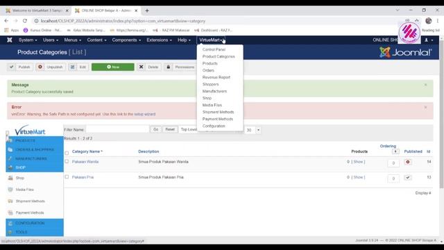 Menambah Produk di CMS Virtuemart смотреть онлайн