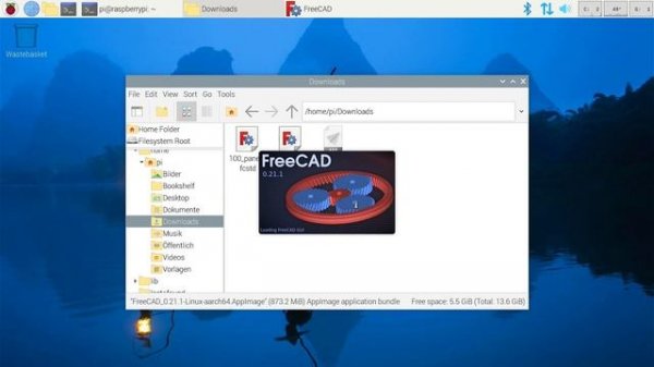 FreeCAD on Rasperry Pi 5. Speed comparison vs. Pi 4 with Raspberry OS Bookworm
