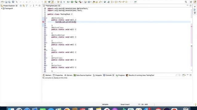 The sequence of TestNG Annotation смотреть онлайн