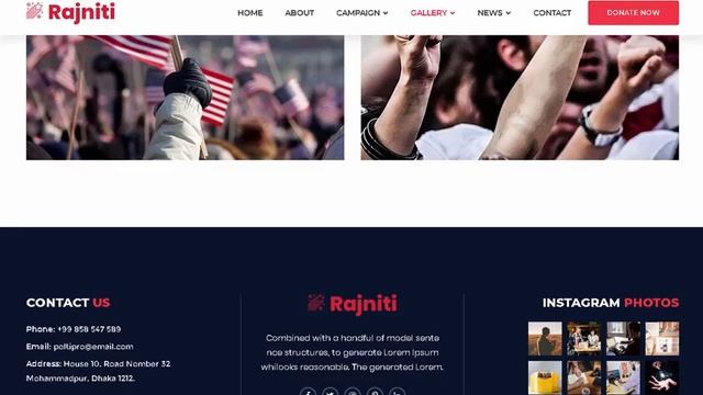 Rajniti - Political Bootstrap4 HTML Template | Themeforest Templates смотреть онлайн