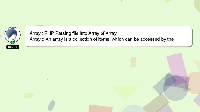 Array : PHP Parsing file into Array of Array смотреть онлайн