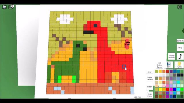 My Pixel Art Showcase! ROBLOX