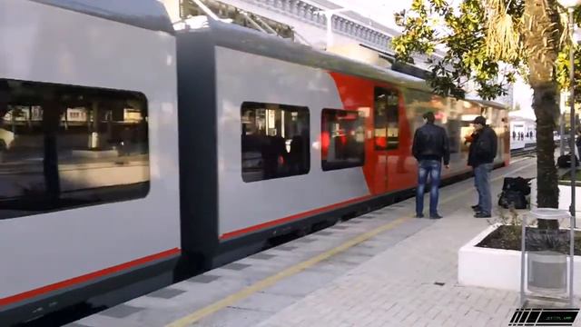 "Ласточка" ЭС1-024 Красная Поляна - Сочи смотреть онлайн