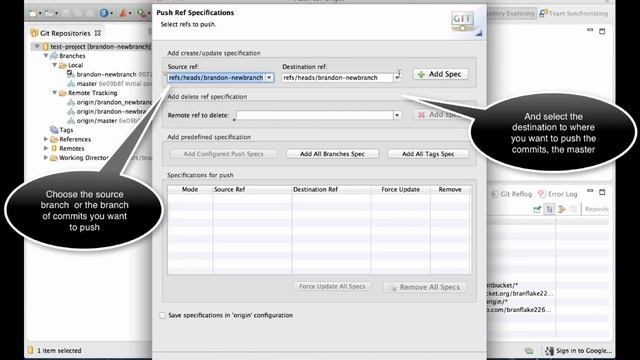 Eclipse - Push to Master with git смотреть онлайн