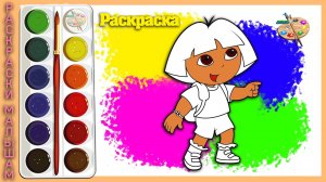 Даша Путешественница | Рисуем Дашу | Учимся рисовать / Раскраски малышам