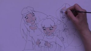 Рисуем жен богатырей. Аленушка, Настасья,Любава.