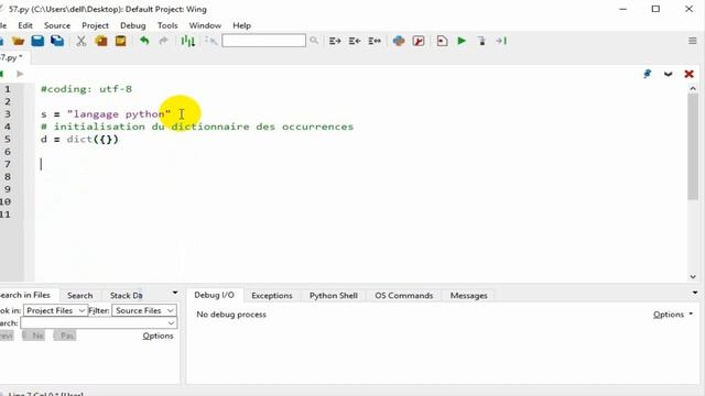 Exercice Python dictionnaire python formé des caractères d’une chaine et de leurs occurrences смотреть онлайн