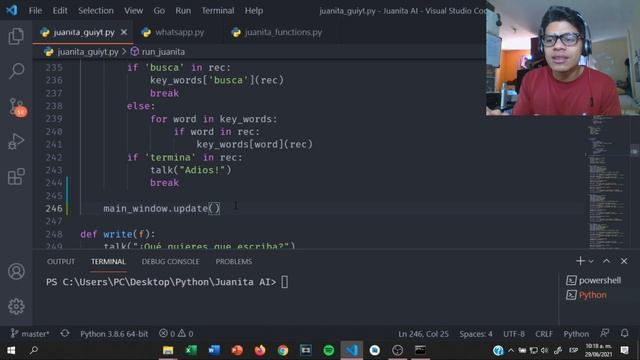 Cómo desarrollar un asistente virtual con Python ?. Parte 10 (1): Arreglo de errores ? y WhatsApp ? смотреть онлайн
