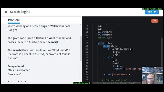 Python Part 36 Search engine challenge to be written in a program in Python смотреть онлайн