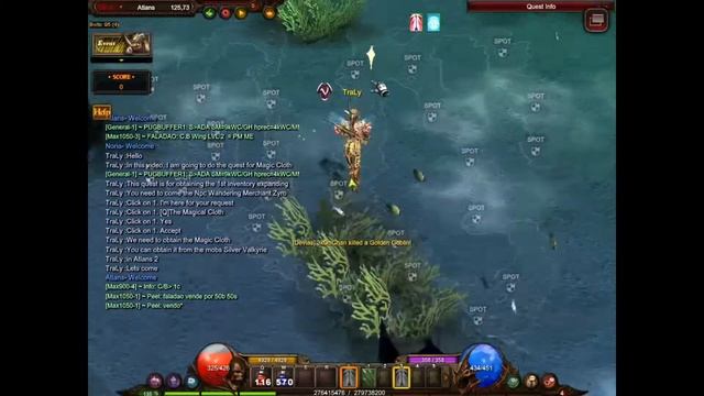 Doing the quest Magical Cloth - Mu Online смотреть онлайн