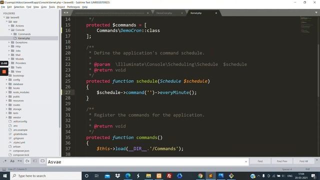 Task Scheduling (cron Job) In Laravel 8.0 смотреть онлайн