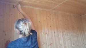 ?КАК И ЧЕМ  ПОКРАСИТЬ ПОТОЛОК ИЗ ВАГОНКИ . СОВЕТЫ И ?ЛАЙФХАКИ