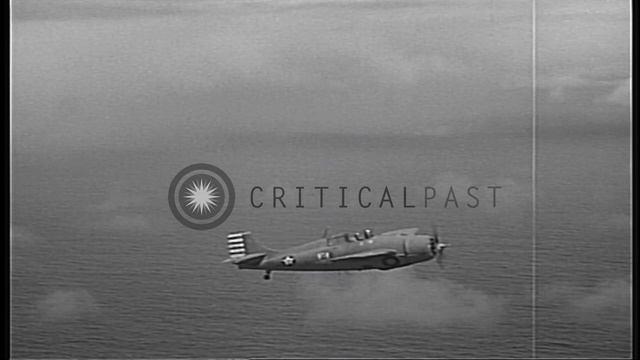 USN Lt. Edward Henry "Butch" O'Hare and LCDR James Thach, pilot F4F aircraft ove...HD Stock Footag смотреть онлайн