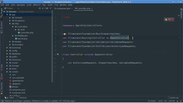 Taller básico de Laravel #21: Cambiar el namespace de aplicación смотреть онлайн
