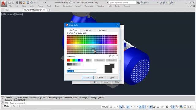 How to change background in AutoCAD 3D смотреть онлайн