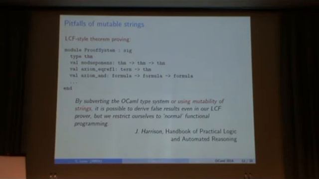 OCaml 2014: The State of OCaml (invited), Xavier Leroy смотреть онлайн