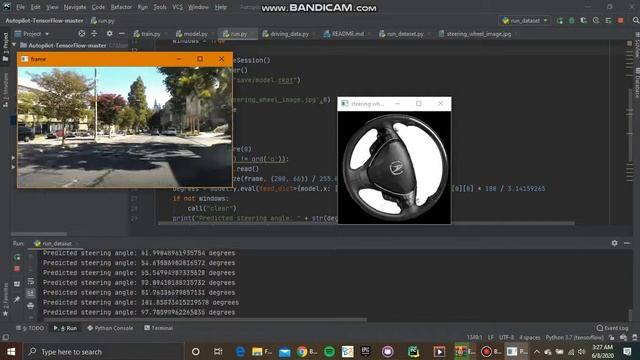 Self Driving Car using python and Tensorflow 2.0 autonomous driving with source code смотреть онлайн