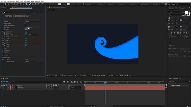 After Effects Tutorial - 3D Strokes Logo Animation in After Effects - 3D Stroke Plugin смотреть онлайн