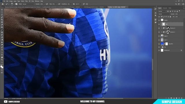 Simple Design | Football Poster Design - Romelu Lukaku - Photoshop Tutorial