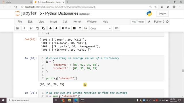 Python Tutorial For Beginners 5 - Dictionaries, Examples on Where to use List, Tuples, Dictionaries смотреть онлайн