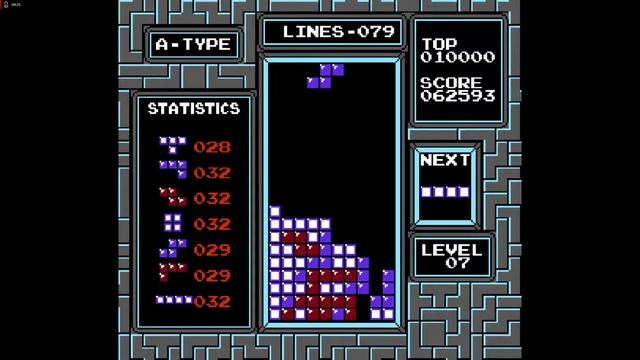 Classic Tetris Gameplay - Nes PC ROM смотреть онлайн