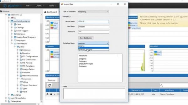 Convert access to PostgreSQL
