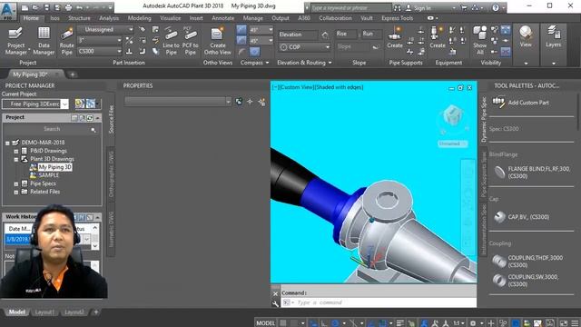 สอนฟรี AutoCAD Plant 3D 2018 смотреть онлайн