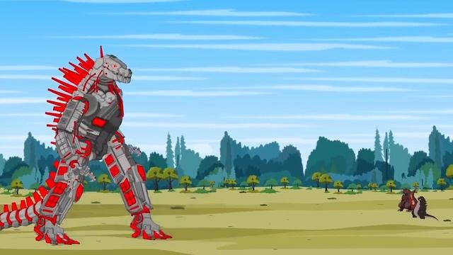 Мультик про годзиллу | Мехагодзилла против Годзиллы и Конга смотреть онлайн