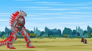 Мультик про годзиллу | Мехагодзилла против Годзиллы и Конга