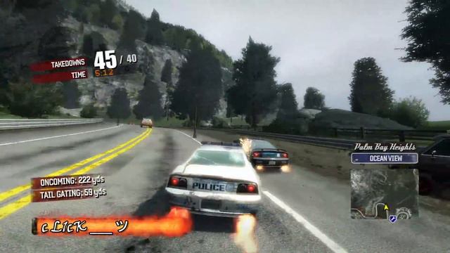 Burnout Paradise - Road Rage - 86 Takedowns using Hunter Citizen - by c L1cK ___ ツ смотреть онлайн