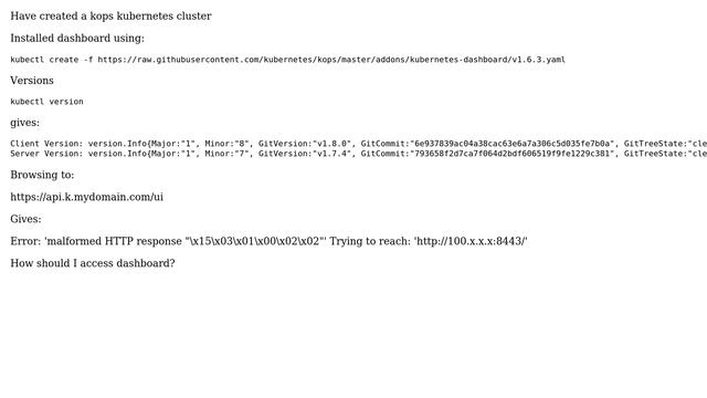 DevOps & SysAdmins: kops kubernetes dashboard not working смотреть онлайн