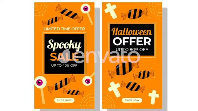 Halloween Sales - After Effects Project смотреть онлайн