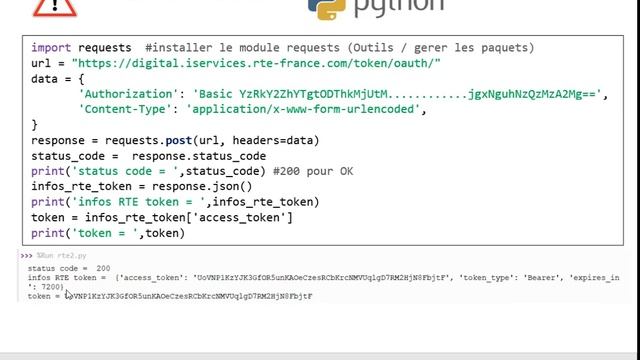 API EcoWatt RTE en python ( utilisation de jetons protocole oAuth) смотреть онлайн