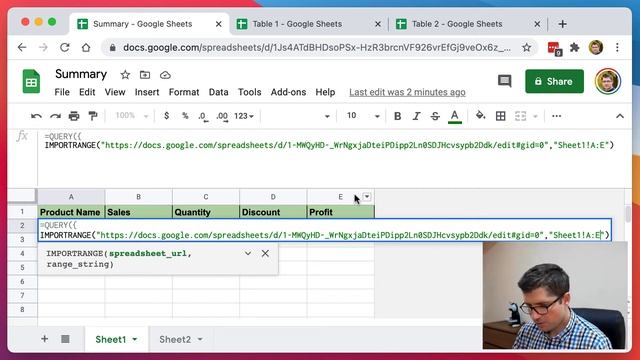 Centralize Google Sheets tables (QUERY + IMPORTRANGE) смотреть онлайн