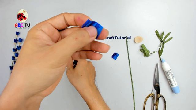 ABC TV | How To Make Lavender Paper flower From Crepe Paper #4 (Slowly) - Craft Tutorial смотреть онлайн