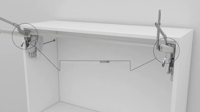 Hafele. Монтаж электроподъемного механизма E-strato смотреть онлайн