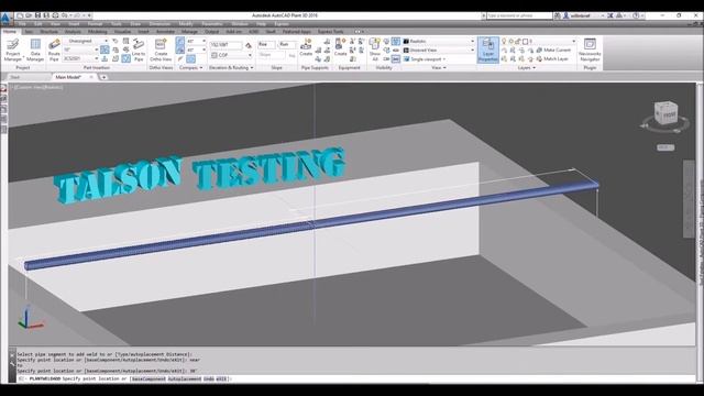 Splitting Pipe and making welds in Plant 3D (P3D) смотреть онлайн