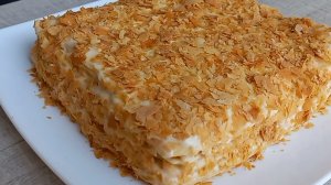 НАПОЛЕОН Торт НАПОЛЕОН за 20 минут Всего из 3 ингредиентов! ТОРТ из готового слоеного теста