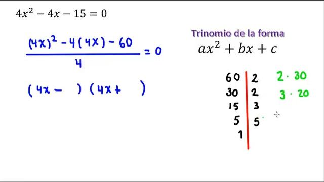 Ecuación cuadrática método de factorización | Ecuación de segundo grado completa | Ejemplo 5 смотреть онлайн