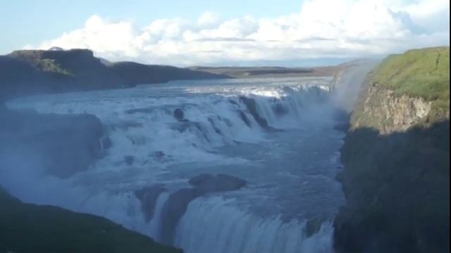 Водопад Гуллфосс Панорама смотреть онлайн