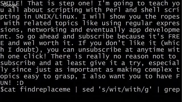 find and replace in UNIX/Linux using SED смотреть онлайн