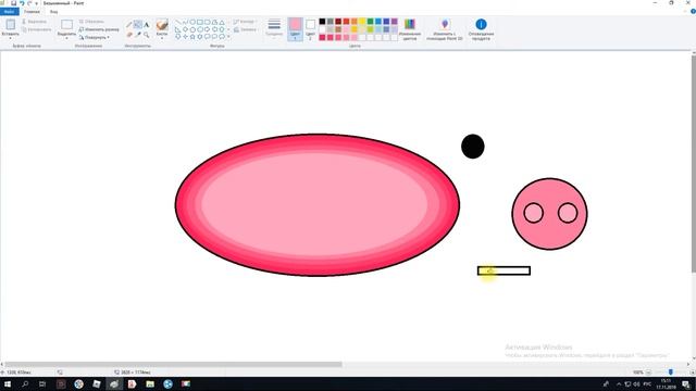 рисуем свинку в paint смотреть онлайн
