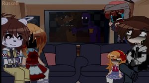 Afton family react to the entire FNAF lore in a nutshell || Russell