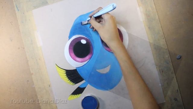 Speed Drawing: Baby Dory (Finding Dory | Buscando a Dory) | Diana Díaz смотреть онлайн