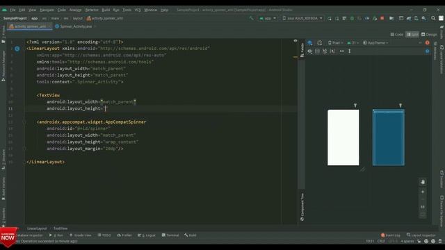 Android Spinner Example | Spinner Drop Down View смотреть онлайн
