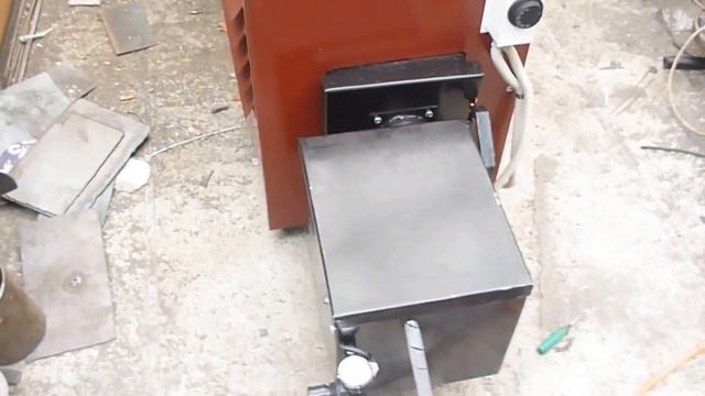 Калорифер с горелкой на отработанном масле. Полностью автоматический. смотреть онлайн