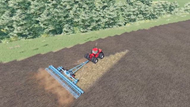 Дискую поле после подсолнечника/Карта Кошмак/Farming Simulator 2019 смотреть онлайн