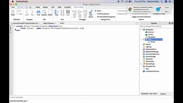 How to make a kick brick (Roblox Studio) смотреть онлайн