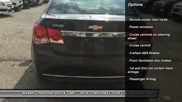 2016 Chevrolet Cruze Limited Simcoe Ontario 34521. смотреть онлайн